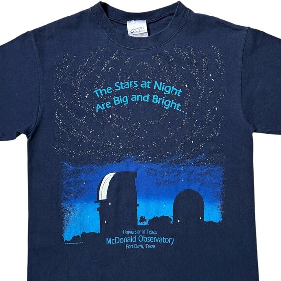 90s Vintage Observatory T-shirt Astronomy Stars Night Big Bright Mcdonald Texas. - Picture 2 of 5